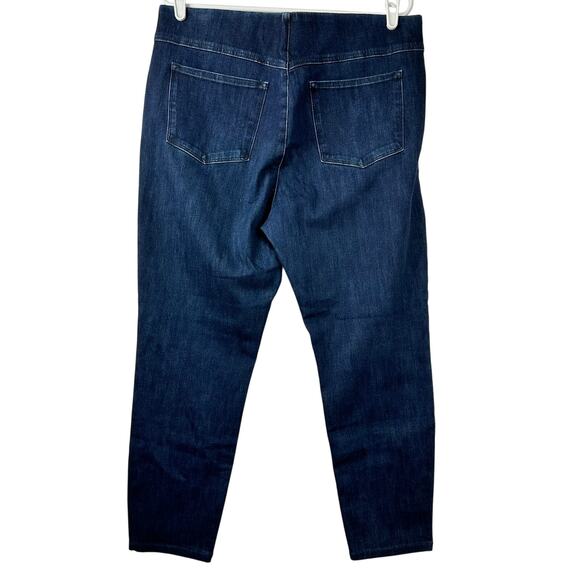 Soft Surroundings Ultimate Denim Pull-On Slim Leg Jeans Blue Large - Picture 2 of 13